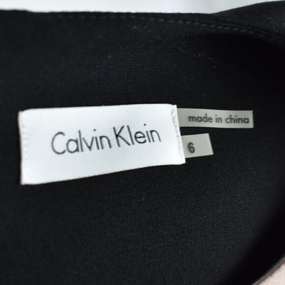 Calvin Klein Lace Color Block Sheath Dress - 6 - Picture 8 of 8